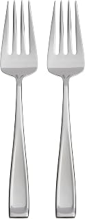 Oneida Moda 2-Piece Silverware Serving Forks, Flatware | silver, dishwasher safe | heavy duty, cutlery set for kitchen and dining, serving utensil set, wedding silverware