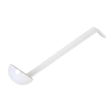 8.5" 0.75 oz one piece polycarbonate ladle by Thunder Group – Polycarbonate, White, Model 2010-White
