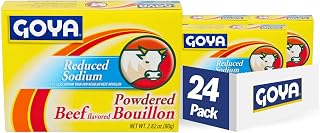 Goya Foods Beef Bouillon Reduced Sodium, 2.82 Ounce (Pack of 24)