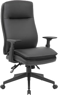 Boss Office Products Executive High Back Chair with Adjustable Arms