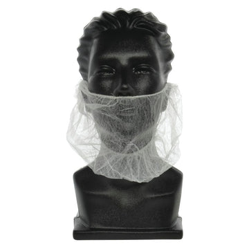 Beard Restraint by Cellucap – Small, Non Woven Fabric, White, Model 788570441118