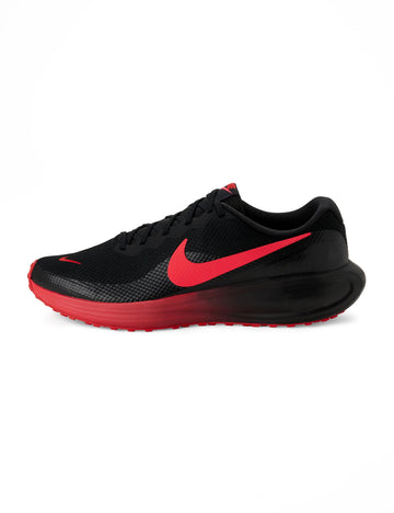 Men's Revolution 8 Road Running Shoes by Nike – Mesh, Black/Red Orbit-university Red, Model NKHJ9198-01204
