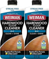 Weiman Hardwood Floor Cleaner for Finished Hardwood, Engineered Flooring, Vinyl & Laminate Surfaces - Streak-Free Shine, No Residue - 32 oz (2 PACK)
