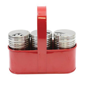 Dry Rub Shakers by Tablecraft – 7.75" x 3" x 6", 6.0 ounces, Stainless Steel, Gray, Model BBQSR75