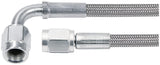 42" #3 Braided Steel Lines With -3 Ends by Allstar Performance – 42 inches, Ptfe,Stainless Steel,Rubber,Steel, Silver, Model ALL46304-42