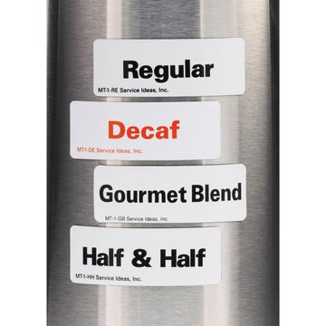 ID Magnet Tag by Service Ideas Inc. – 3.5 x 1.25 inches, Stainless Steel, White, Model MT1