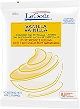 LeGout Vanilla Instant Pudding and Pie Filling Colors from Natural Sources, 24 oz, Pack of 12 | Vegetarian, Plant Based, Smooth Creamy Texture, Just Add Milk, 336 Servings, for Desserts & Bakery Menus