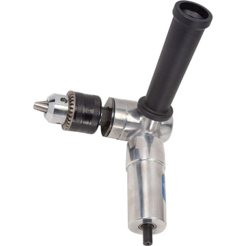 Pro Right Angle Air Drill by Global Industrial – 9.5"L x 6"W x 2.5"H, Aluminum, Silver, Model G3912