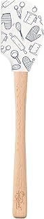 Tovolo Spatulart ‘Baking Conversions’ Silicone Spatula with Wood Handle – BPA Free, Heat-Resistant, Ideal for Baking, Mixing & Meal Prep