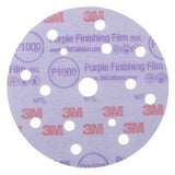 Hookit Purple Finishing Film Abrasive Disc 260L by 3M – 150 mm, Purple, Pack of 50, Model 51154