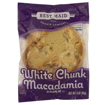 White Chunk Macadamia Cookie by Best Maid – 3 Ounce (Pack of 48), Pack of 48