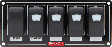 Ignition Panel by QuickCar Racing Products – Stock, Metal, Black, Model 52-866