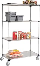 Stainless Steel Shelf Truck, 48x24x80, 1200 Pound Capacity