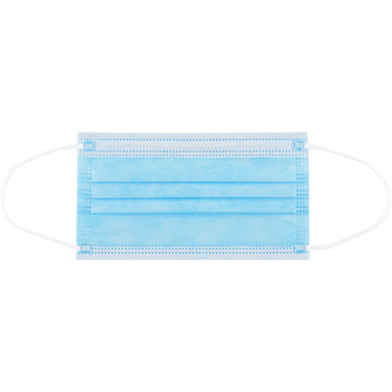 Disposable 3-Ply Face Mask by Global Industrial – 50 Count (Pack of 1), Polypropylene, Blue, Model GSS-9005