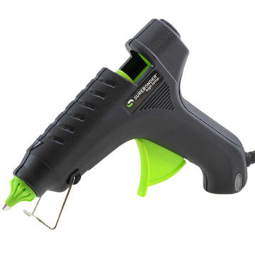 Essentials Series 40 Watt Full Size High-Temperature Hot Glue Gun for Crafting by Surebonder – 1 Pack, Plastic, Black and Green, Model H-270