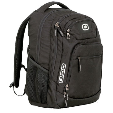 Black/Silver Excelsior Carry-On Commuter Backpack by OGIO – One Size, Polyester, Black, Model 411069.03