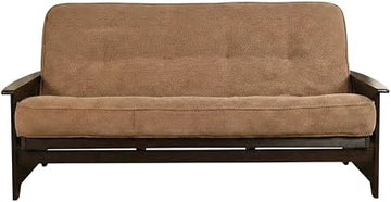 Starlight Canyon Home Brown Futons with 100% Polyester Fabric, Durable Frame, Stylish and Comfortable for Living Room, Guest Room, Modern Home Decor
