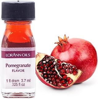 LorAnn Oils Super Strength Flavoring - Used For Candy Making, Flavoring, Baking, Hard Candy, & Flavor Oils - Bold, Natural Flavors 4X Stronger Than Extracts - Pomegranate, Pack of 2, 0.125 fl oz