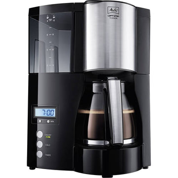 Optima Timer Filter Coffee Machine - Black by Melitta – 1.2 liters, Black, Model 6613648