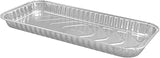 Handi-Foil 12" x 5" Oblong Aluminum Foil Danish/Cake Pan 1" Deep (Pack of 25)