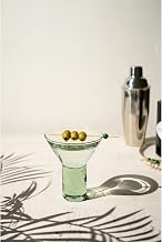KALALOU CLEAR MARTINI GLASS WITH SOLID BASE