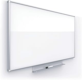 Quartet Whiteboard, Non Magnetic White Board, 39" x 22" Dry Erase Board, Total Erase Silhouette, Wide 16:9 Silver Frame (C3922)