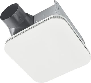 Broan-NuTone Bathroom Exhaust Fan – Easy Retrofit Without Attic Access, Ultra-Quiet 0.7 Sones, 80 CFM, ENERGY STAR Certified, Moisture & Odor Control with Easy-Clean Grille