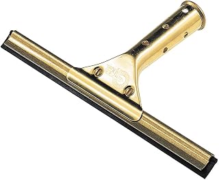 UNGER GS400 Golden Clip Brass Complete Squeegee, 16" Length (Case of 10)