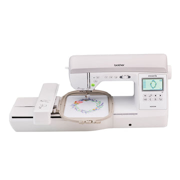 Innov-ís Sewing and Embroidery Machine with Wireless Capability by Brother – Metal, White, Model NQ3550W