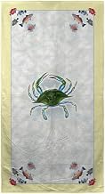 Interiors Blue Crab & Fish Beach Towel