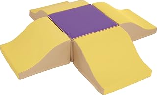 ECR4Kids Glide n' Coast, Toddler-Sized, 5-Piece, Yellow/Purple