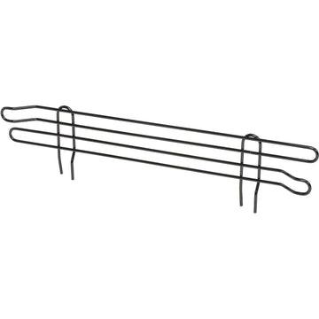 Wire Shelf Ledge by Nexel – 18", Epoxy, Black Epoxy, Model AL418B