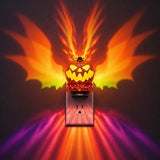 L LOHAS LED Halloween Night Light, Pumpkin Projector Night Light Plug in | RGB+Soft White 3000K, Light Sensor, Halloween night lights plug into wall, RGB Dynamic Pumpkin Nightlight, Party Decor