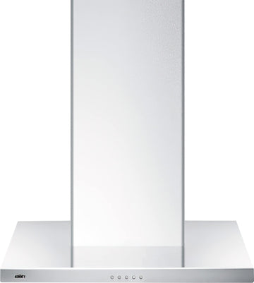 30 in. Convertible Wall Mount Range Hood in Stainless Steel with 2 Char by Summit Appliance – Stainless Steel, Model SEH4630SS