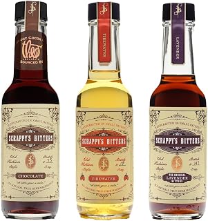 Scrappy's Bitters Collection - Fire Tincture, Chocolate & Lavender | 5 oz Bottles | Organic Ingredients, No Artificial Flavors, Chemicals or Dyes | Handcrafted in the USA