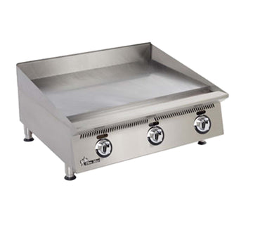 Star Ultra-Max 36" Manual Gas Griddle by Star Micronics – Stainless Steel, Metallic, Model 836MA
