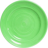 Tuxton China CTA-120 Plate, 12" Diameter, Round, Wide Rim, Microwave and Dishwasher Safe, Oven Proof, Fully Vitrified, Ceramic, Concentrix, Cilantro, Pack of 6