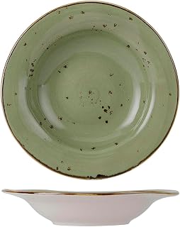 Tuxton Artisan Geode Geode Olive Reactive Natural 9-1/2-Ounce Rim Soup, Case of 24, Green; Scratch Resistant; Chip Resistant; Lead & Cadmium Free; Dishwasher, Microwave, Oven Safe