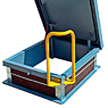 Safety Ladder Extension by Acudor – 25"L x 10"W x 10"H, Alloy Steel, Yellow, Model SLE-YB204623