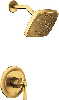 Moen UTS2912EPBG Flara M-CORE 2-Series 1-Handle Shower Trim Kit, Valve Required, Brushed Gold