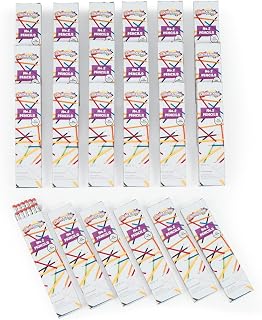 Colorations NO.2 HEX PENCLIS with ERASERS, 24 Sets (Item # CNO2ST24)