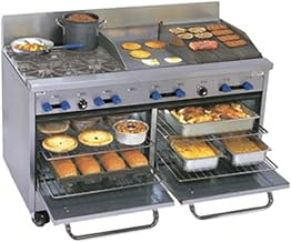 Comstock Castle F3226-18-1.5RB Gas 60" Range w/ Griddle & Char Broiler