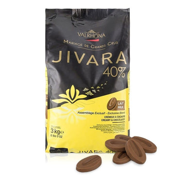 Milk Chocolate Couverture Baking Discs 40% Jivara Lactee (6.6 pound) by VALRHONA – 6.6 Pound (Pack of 1), Model Valrhona Milk Chocolate Couverture
