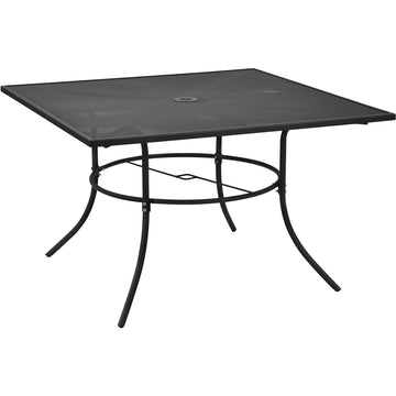 48" Square Outdoor Steel Mesh Cafe Table by Global Industrial – Steel Mesh, Black, Model 262081