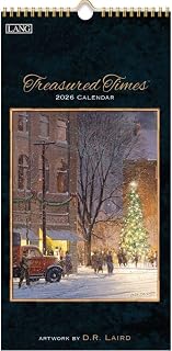 Lang, Treasured Times 2026 Vertical Wall Calendar, 8'' X 15.8'', 12-Month Calendar with Stapled Binding