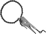 Strong Hand Tools Locking Chain Pliers 7 Inch with 24 Inch Chain, Heavy Duty Adjustable Chain Clamp for Welding, Automotive, Metalworking, Pipe and Exhaust Repair PFC724