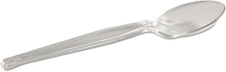 Dixie - TH017 6" Heavy-Weight Polystyrene Plastic Teaspoon by GP PRO (Georgia-Pacific), Crystal, SH017 (Case of 1,000)