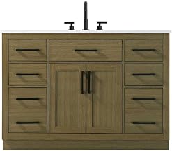 Alden 48" Single Bathroom Vanity in Chestnut Brown