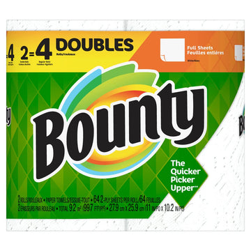 Select-A-Size Paper Towels by Bounty – 64 Count (Pack of 2), Paper, White, Pack of 2, Model 76228