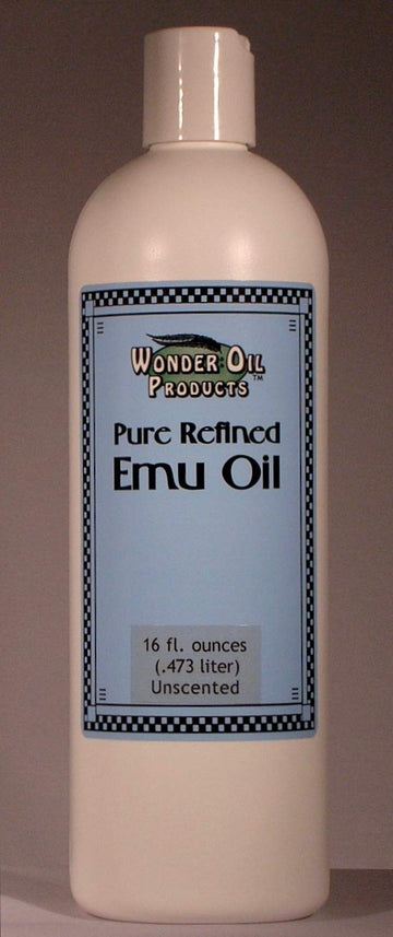 16 fl. ounces 100% Pure Triple Refined Emu Oil by Wonder Oil Products, Inc. www.wonderoil.com – 16 Fl Oz (Pack of 1), Model EO160